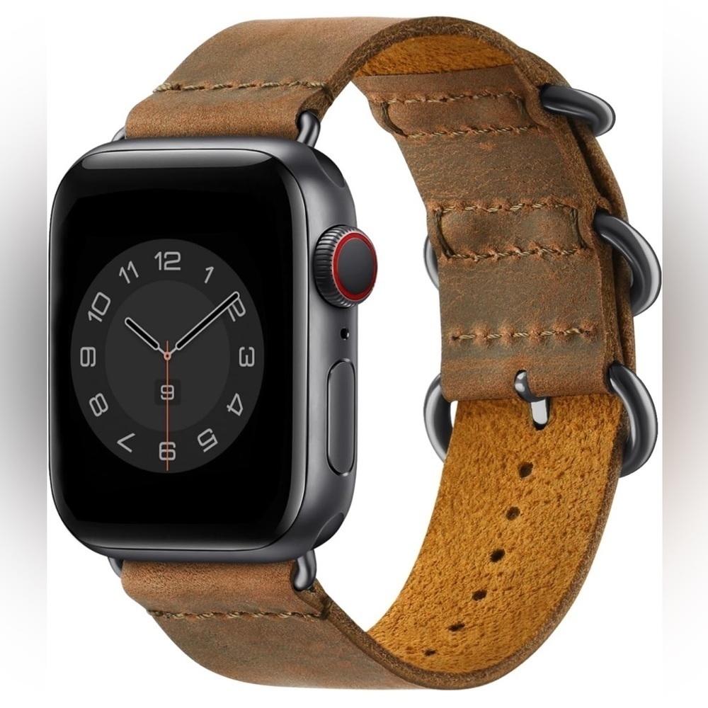 Vintage Leather Band Compatible with Apple Watch Band 38mm 40mm 41mm